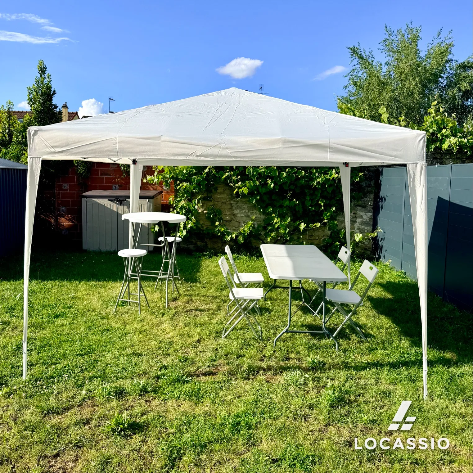 Tonnelle blanche 3m x3m