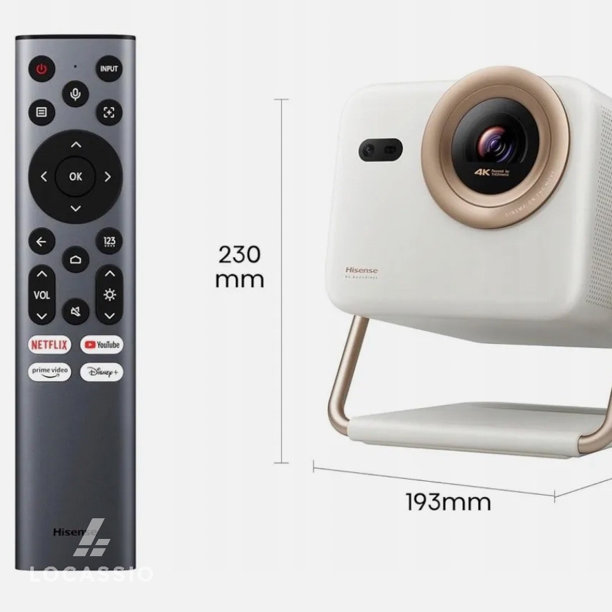 Hisense M2SE Pro Mini Projecteur Laser 4K UHD Blanc & Rose