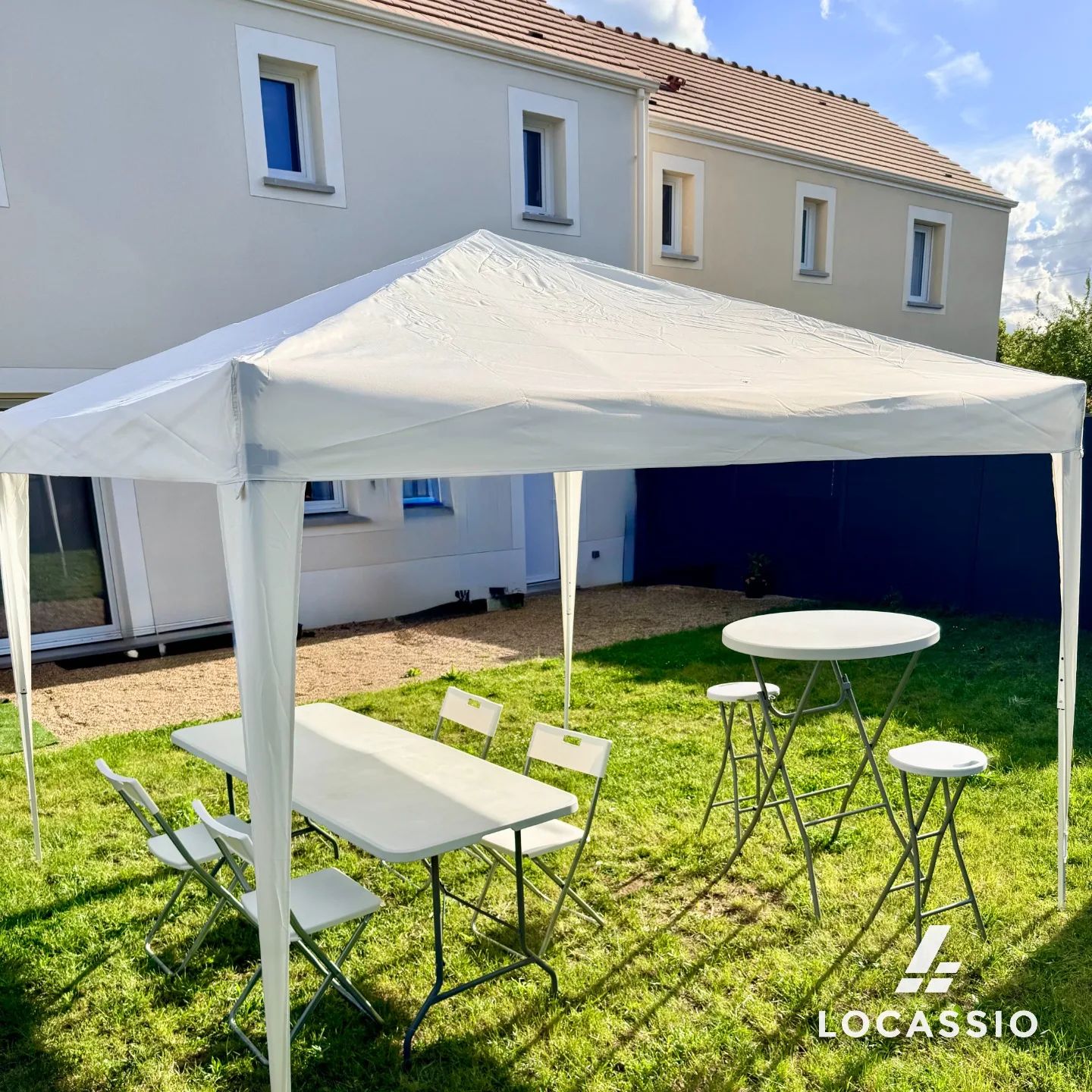 Tonnelle blanche 3m x3m 
